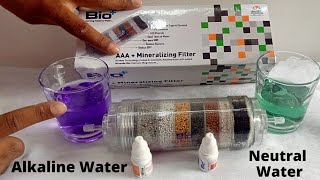 Alkaline Filter For Water PurifierRO II Bio AAA Filter II Normal Ro Water Vs Alkaline Water [upl. by Esiuolyram]