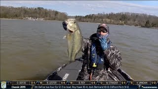 Bassmaster Classic Ott DeFoe lands a 6 pounder [upl. by Anitnamaid]