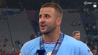 quotPut Any Drink In Front Of Me Im Gonna Destroy Itquot 😂 Kyle Walker Is Ready To Party 🥳 UCLFinal [upl. by Yerok]