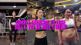 Simple Exercise To Lose Belly Fat in Just 1 Week [upl. by Alletsirhc]