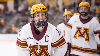 Highlights 2 Gopher Womens Hockey Wins Home Opener Over Boston [upl. by Raimund]