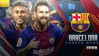 FIFA 18 Barcelona Career Mode  EP1  Neymar Returns To Barcelona Record Breaking £200m Signing [upl. by Ennalyrehc]