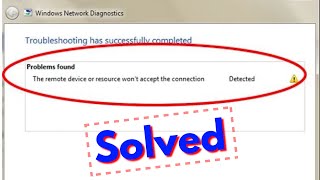 How to fix The remote device or resource wont accept the connection [upl. by Madlen201]