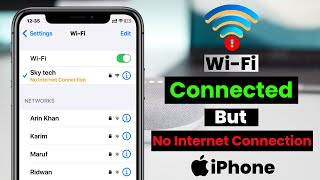 How To Fix WiFi Connected But No Internet Connection on iPhone iOS 17 [upl. by Ioyal564]