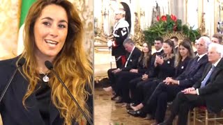 SOFIA GOGGIA AL QUIRINALE ATALANTA PIÚ UNITI NELLA NOSTRA COMUNITÁ BERGAMASCA [upl. by Liatnahs]