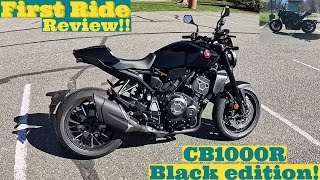 CB1000R Black edition First Ride Review [upl. by Oicanata233]