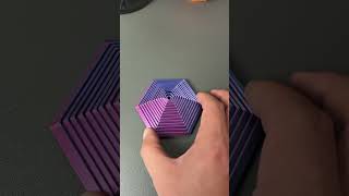 3D Printed hexagonal twist fidget spinner 3dprinting [upl. by Ylen]