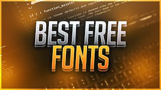 Best FREE Fonts for Designers 2019 [upl. by Rizzi]