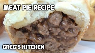 HOW TO MAKE A MEAT PIE  AUSSIE MEAT PIE RECIPE  Gregs Kitchen [upl. by Oly]