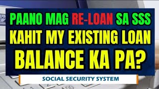 ✅PAANO MAG RELOAN KAHIT MY EXISTING LOAN BALANCE KA PA SSS SALARY LOAN ONLINE  SSS 2024 [upl. by Radek26]