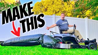 DIY Riding Lawn Mower Leaf Bag  YOU CAN MAKE IT 🍂🍂 [upl. by Andaira]