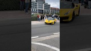 Ferarri 488 pista leaving La Réserve in KnokkeHeist [upl. by Findlay]