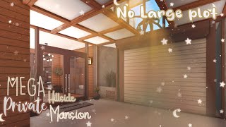 Bloxburg  MEGA Hillside Private Mansion  NOLARGE Plot  PART 1  Le Yuii [upl. by Einoj]