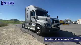 2018 Freightliner Cascadia 125 Sleeper Walkthrough Video [upl. by Huxley789]