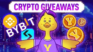 Crypto Giveaways In Action Binance BitGet amp ByBit Say YES To YesCoin [upl. by Ingles]