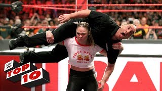 Top 10 Raw moments WWE Top 10 October 15 2018 [upl. by Adnwahsor358]