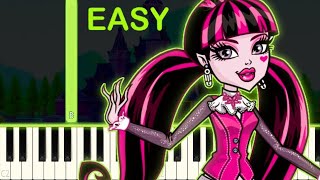 MONSTER HIGH  EASY Piano Tutorial [upl. by Hahcim]