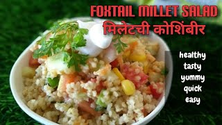 Healthy Foxtail millet salad with mustered dressingमिलेटची कोशिंबीरBy Anitas Kitchen [upl. by Koressa599]