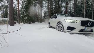 Volvo xc60 t8 Off Road mode test on snow [upl. by Rob]