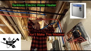 Tankless Electric Water Heater Conversion  RichmondRheem 27 kW [upl. by Eihcra]