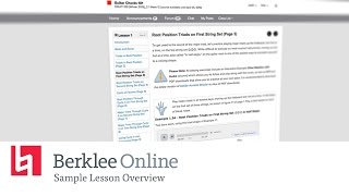 How to Sample a Free Lesson From Berklee Online [upl. by Behm]