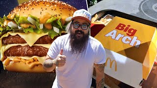 McDonalds The Big Arch Burger Review [upl. by Winzler366]