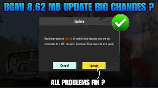 ✅ URGENT 862 MB NEW UPDATE IN BGMI  BGMI ID BAN amp BUGS amp GLITCHES FIXED OR NOT   BGMI NEW UPDATE [upl. by Correna]