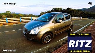 Maruti Suzuki Ritz POV Driving  2010 Model  12 L Kseries Petrol  4K  The Carguy  ASMR  31 [upl. by Montanez]