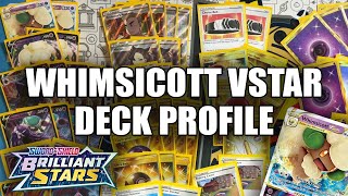 Whimsicott VSTAR Deck Profile With Shadow Rider Calyrex VMAX Brilliant  Stars Pokemon TCG [upl. by Audly]