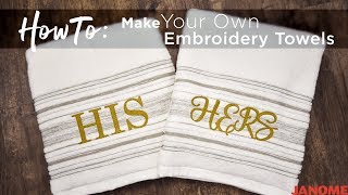 How to make embroidery towels using the Janome AcuSetter App Trailer [upl. by Tarr]