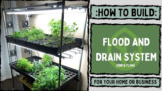 Hydroponic Flood and Drain quotHowToquot Custom Build On The Grow [upl. by Sabec]