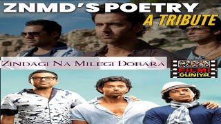 Zindagi Na Milegi Dobara All Poetry  Imraans Poems  Farhan Akhtar Voice amp Writer Javed Akhtar [upl. by Nitsirc717]