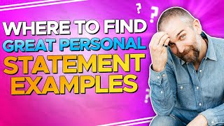 Personal Statement Examples [upl. by Adnoryt]