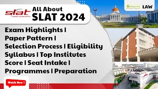 SLAT Symbiosis  2024  Exam Highlights  Paper Pattern  WAT amp PI  Selection  Eligibility Score [upl. by Aremmat]