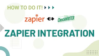 Integrate Any Application with Online Check Writer on Zapier to Set Up Actions [upl. by Nwahsar]