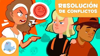 RESOLUCIÓN DE CONFLICTOS para niños 🤝 Asertivo 😡 Agresivo 😞 Pasivo 😒 Pasivoagresivo [upl. by Olodort]