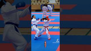 karate kumite wkf wkfkarate karatedo karateka karategirl [upl. by Acisej]