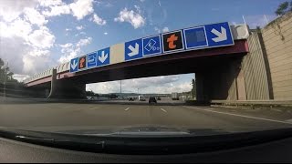 Roadtrip 2016 39  France A7 Autoroute du Soleil Roubion RA to VienneReventin toll booth [upl. by Andrien419]