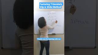 Factoring Trinomials Slip amp Slide Method [upl. by Lanni487]