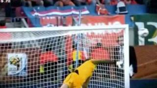 Great Save From Maarten Stekelenburg VS Brazilië WC 2010 [upl. by Erskine]