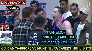 MPBL PLAYOFFS  GENSAN WARRIORS VS MUNTINLUPA CAGERS HIGHLIGHTS  GAME 2 BEST OF THREE SERIES mpbl [upl. by Screens]