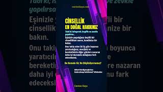 CİNSELLİK EN DOĞAL HAKKINIZ iliskiler aile evlilik ilişkikoçu ilişkiler  Canten Kaya Videoları [upl. by Kenwrick]