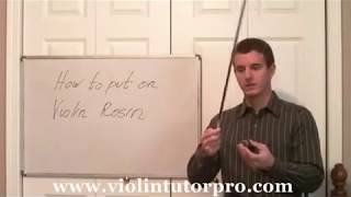 Learn How to Rosin the Violin Bow [upl. by Okihcas]