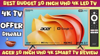 Limited Offer  Acer 50 inch smart android uhd 4K led tv review 2024  Acer 50 inch 4K smart tv [upl. by Nagah340]