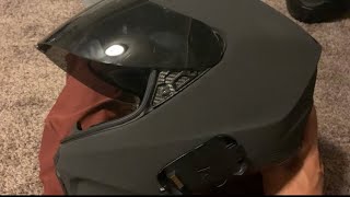 Cardo Packtalk install on Scorpion EXO R420 helmet [upl. by Aryamo636]