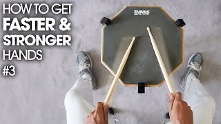 THE SECRET TO FASTER HANDS  Beginner Drum Lesson 3 [upl. by Corell]