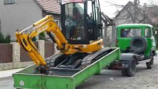 Transport of the excavator JCB 8030 ZTS [upl. by Ecirbaf]