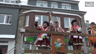 Rosenmontagszug Büllingen 2018  Ostbelgien [upl. by Noiramed]