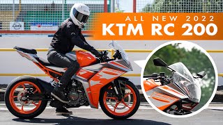 NEW 2022 KTM RC 200 Review TRACK READY [upl. by Koressa]