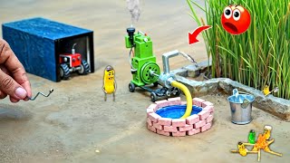 Tractor making 1985 water pump A to Z process science projectdiy tractor home made diesel engine [upl. by Auhsuj]